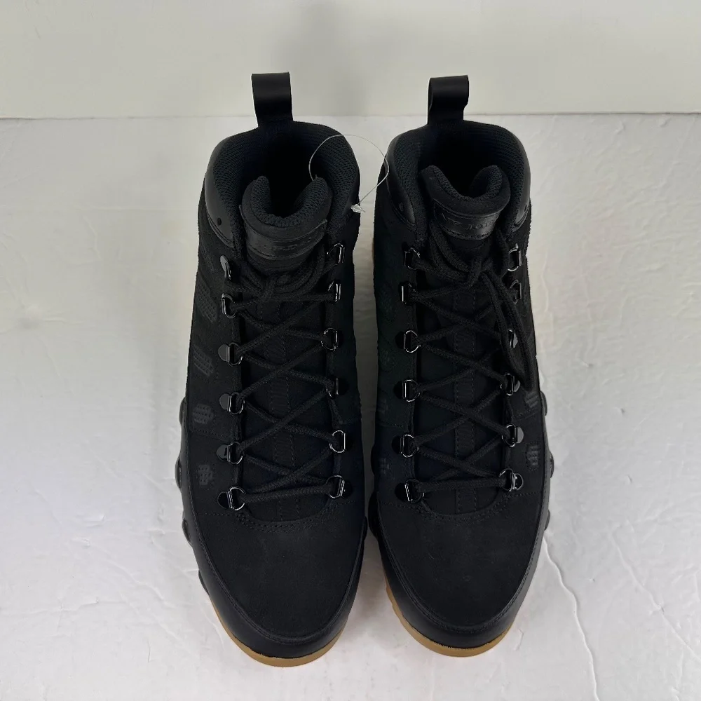 Nike Air Jordan 9 Retro Boots Shoes - Black/ Gum Light Brown (AR4491-025) New - Picture 4 of 13